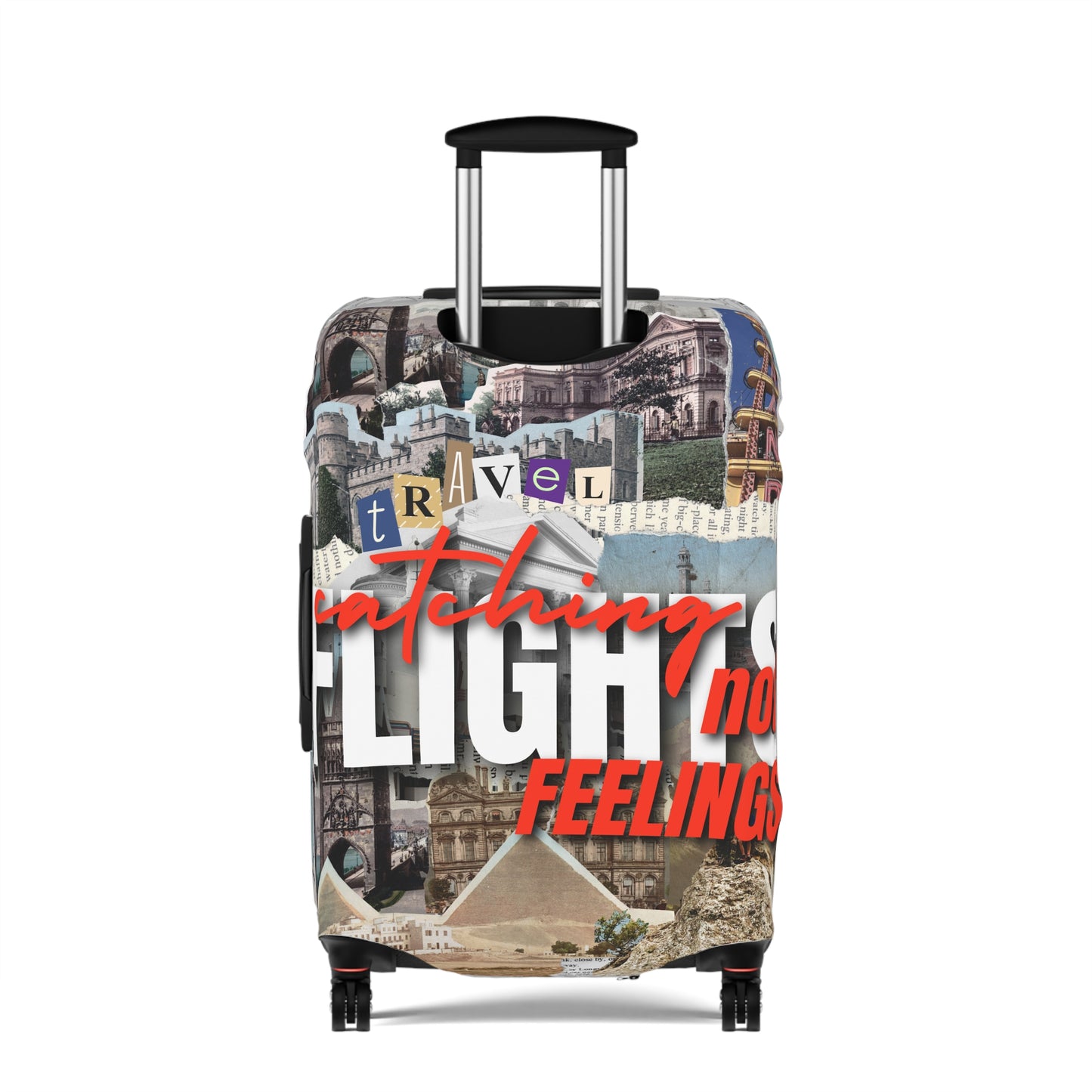 Travel Luggage Cover - Stylist Catching Flights not Feelings2