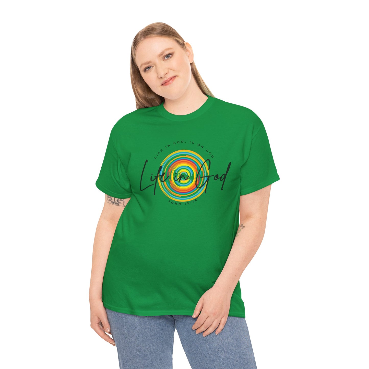 LIFE IN GOD 1 - Unisex Heavy Cotton Tee