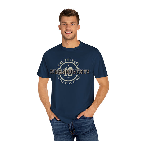 The Perfect 10 Commandments T-Shirt, Religious Tee, Unisex Shirt for Christians, Biblical Clothing Gift, Inspirational Apparel