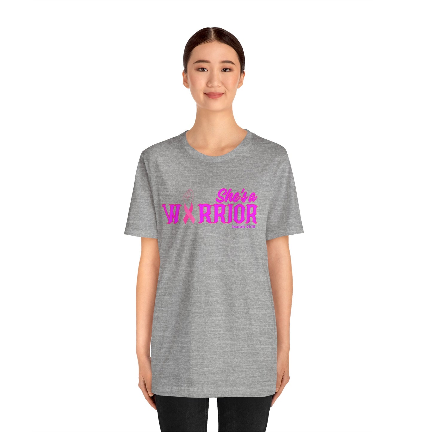 SHE'S A WARRIOR 2 - Unisex Jersey Short Sleeve Tee