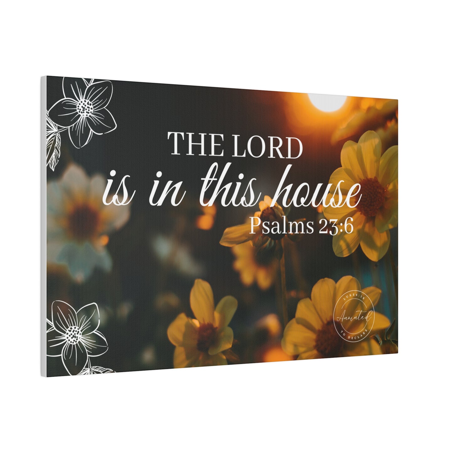 THE LORD IS IN THE HOUSE 1- Matte Canvas, Stretched, 0.75"