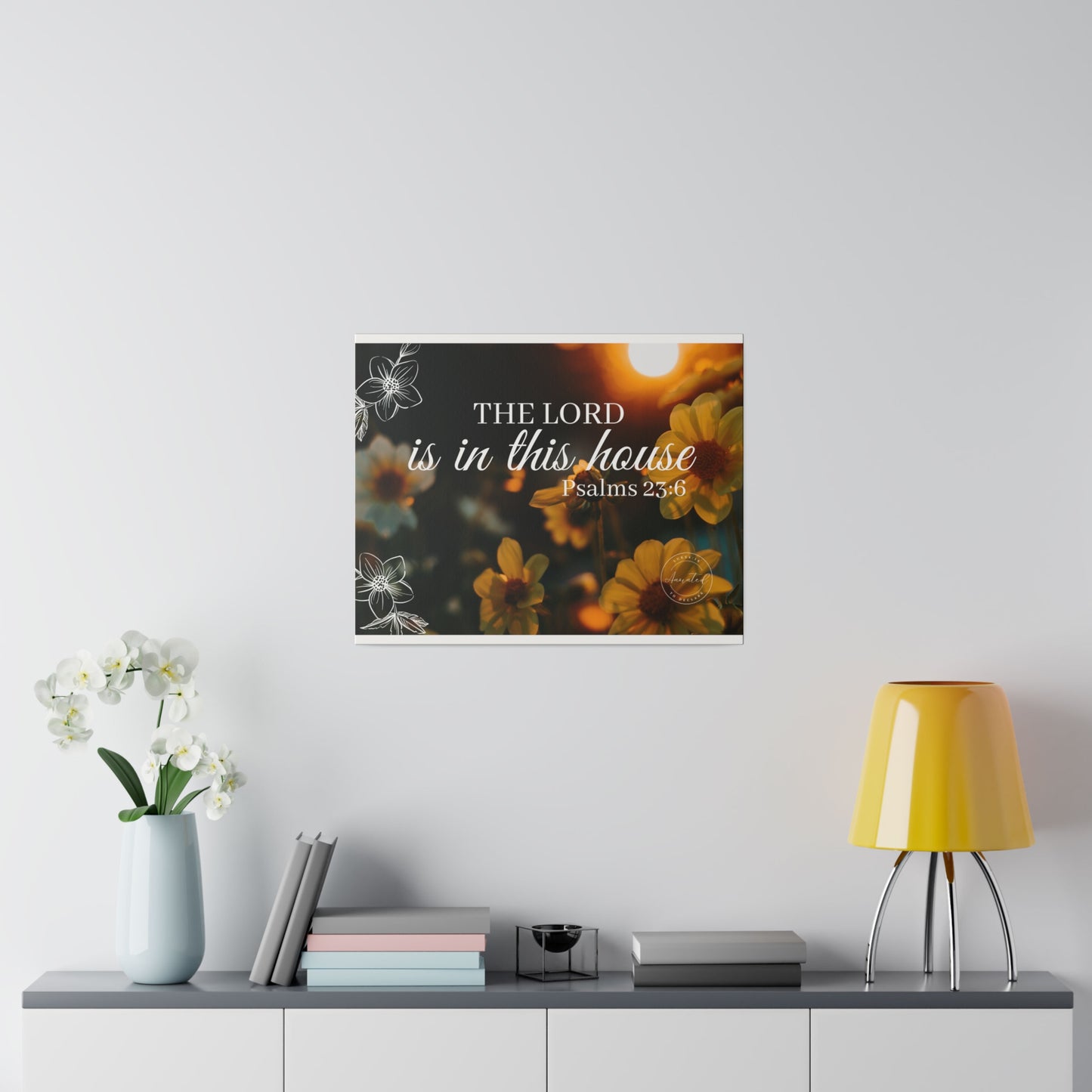 THE LORD IS IN THE HOUSE 1- Matte Canvas, Stretched, 0.75"