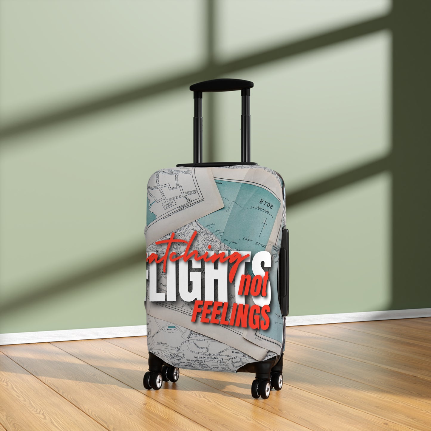 Travel Luggage Cover - Stylist Catching Flights not Feelings2