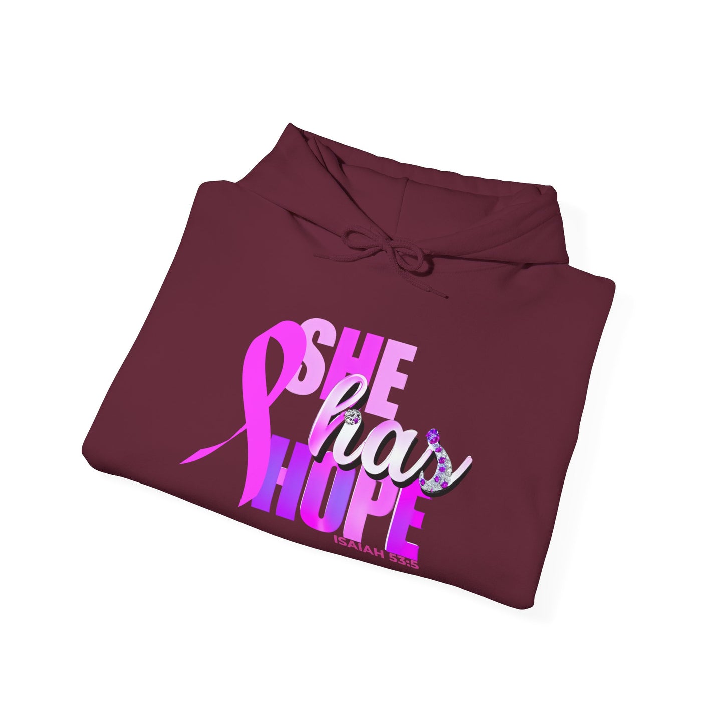 SHE HAS HOPE 1- Heavy Blend™ Hooded Sweatshirt