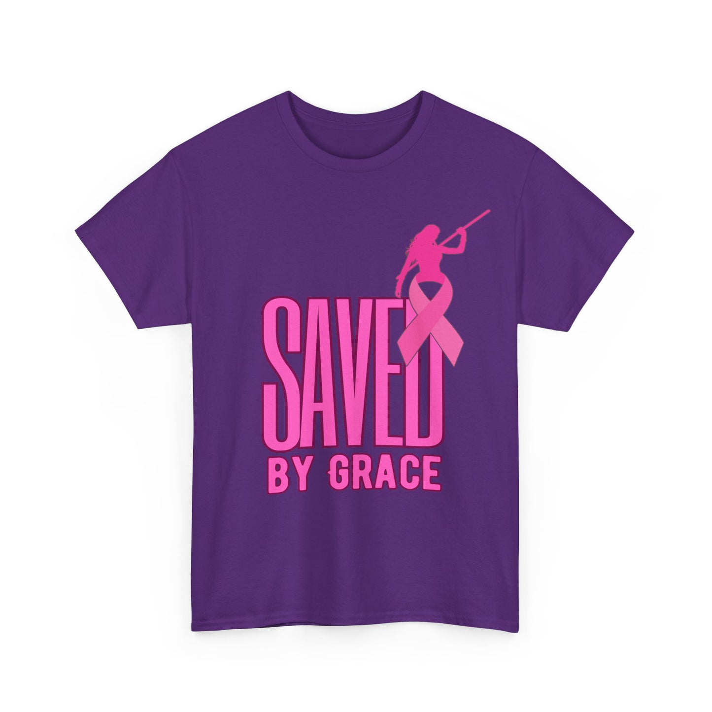 SAVED BY GRACE  1- Unisex Heavy Cotton Tee