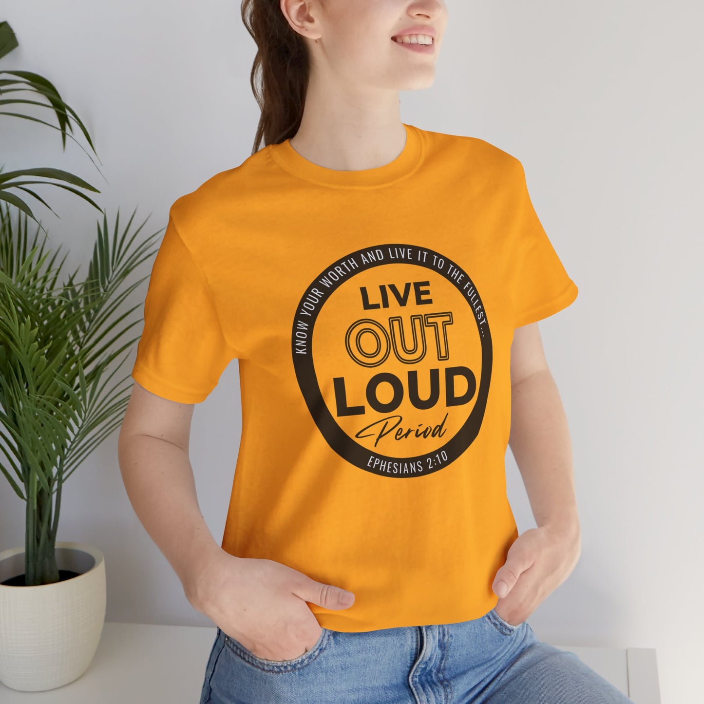 LIVE OUT LOUD 1 Unisex Jersey Short Sleeve Tee