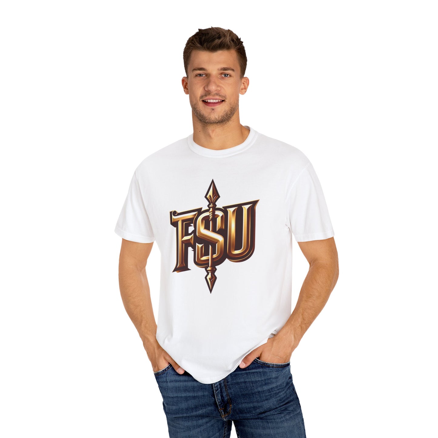 FSU Team Spirit T-Shirt with quick reference to War Chant on the Back, Garnet and Gold Unisex Tee, Seminoles Fan Apparel, Game Day Shirt
