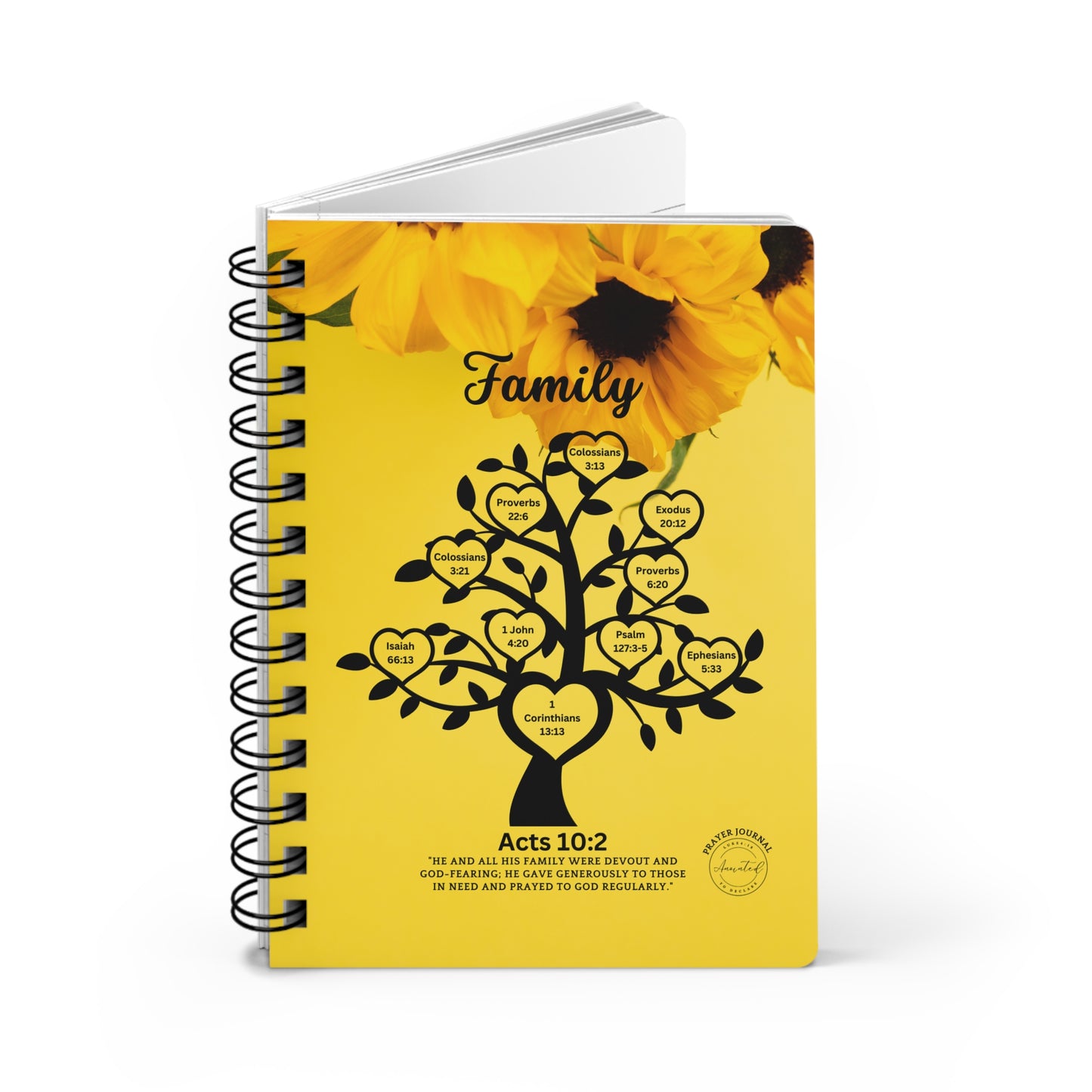 FAMILY ACTS 10:2 -Spiral Bound Journal 13