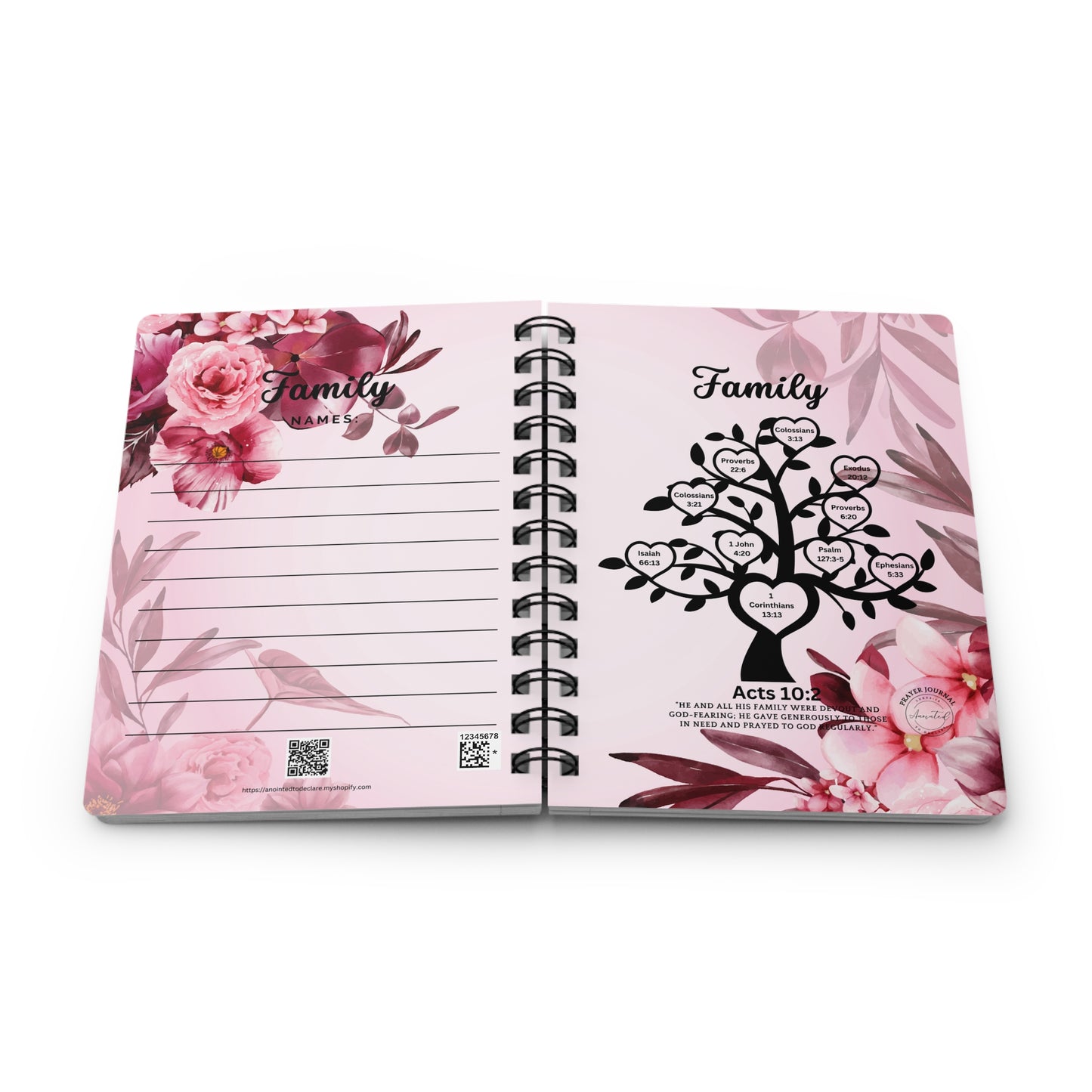 FAMILY ACTS 10:2 -Spiral Bound Journal 1