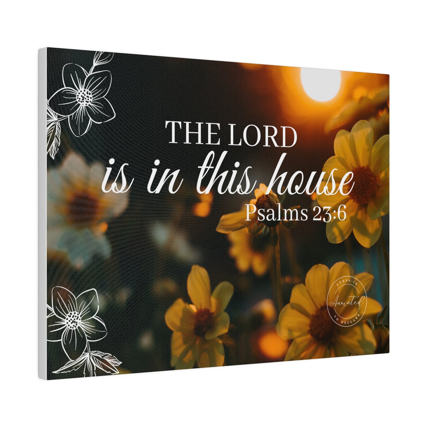 THE LORD IS IN THE HOUSE 1- Matte Canvas, Stretched, 0.75"