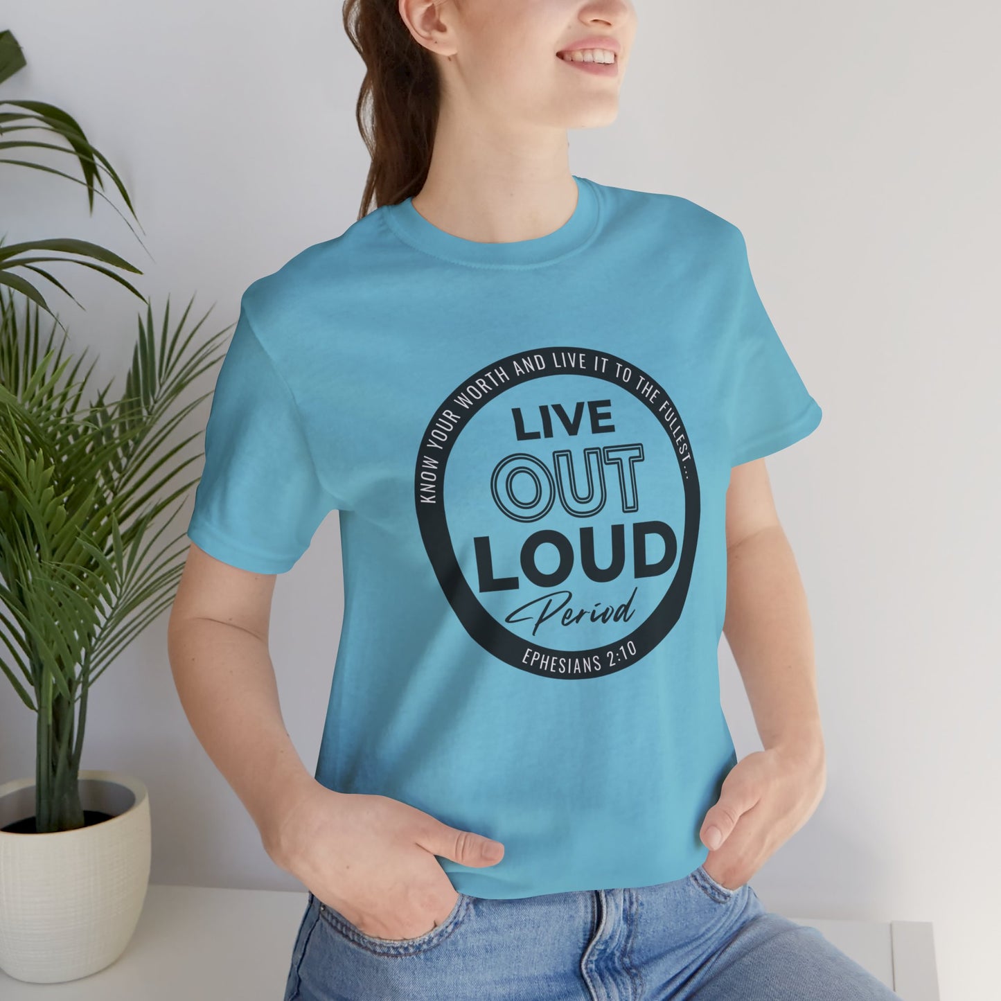 LIVE OUT LOUD 1 Unisex Jersey Short Sleeve Tee