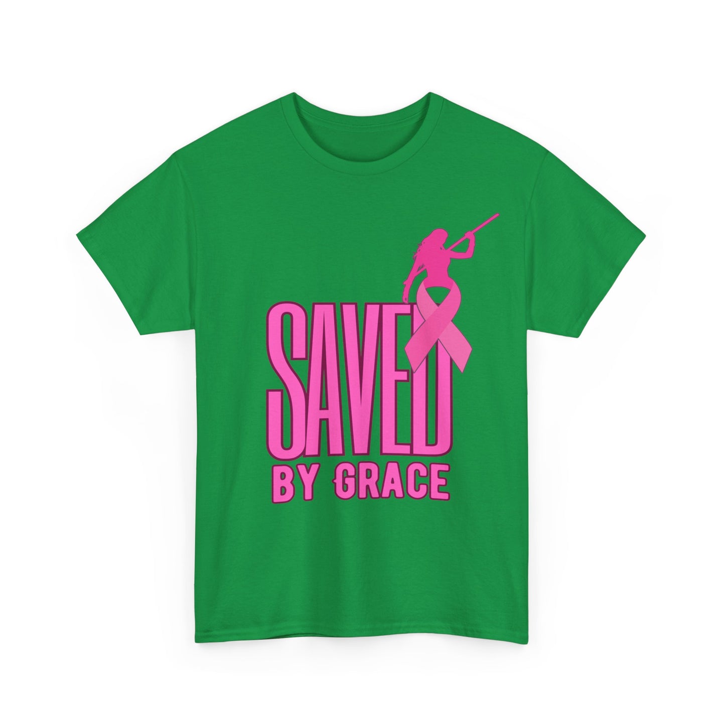 SAVED BY GRACE  1- Unisex Heavy Cotton Tee