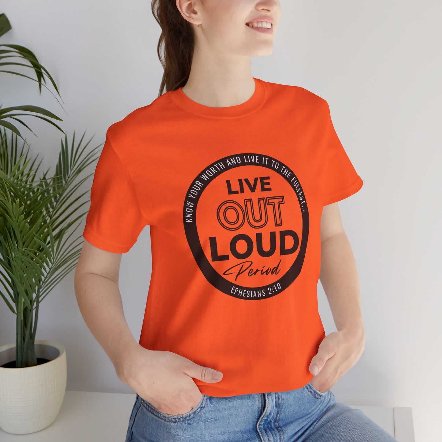 LIVE OUT LOUD 1 Unisex Jersey Short Sleeve Tee
