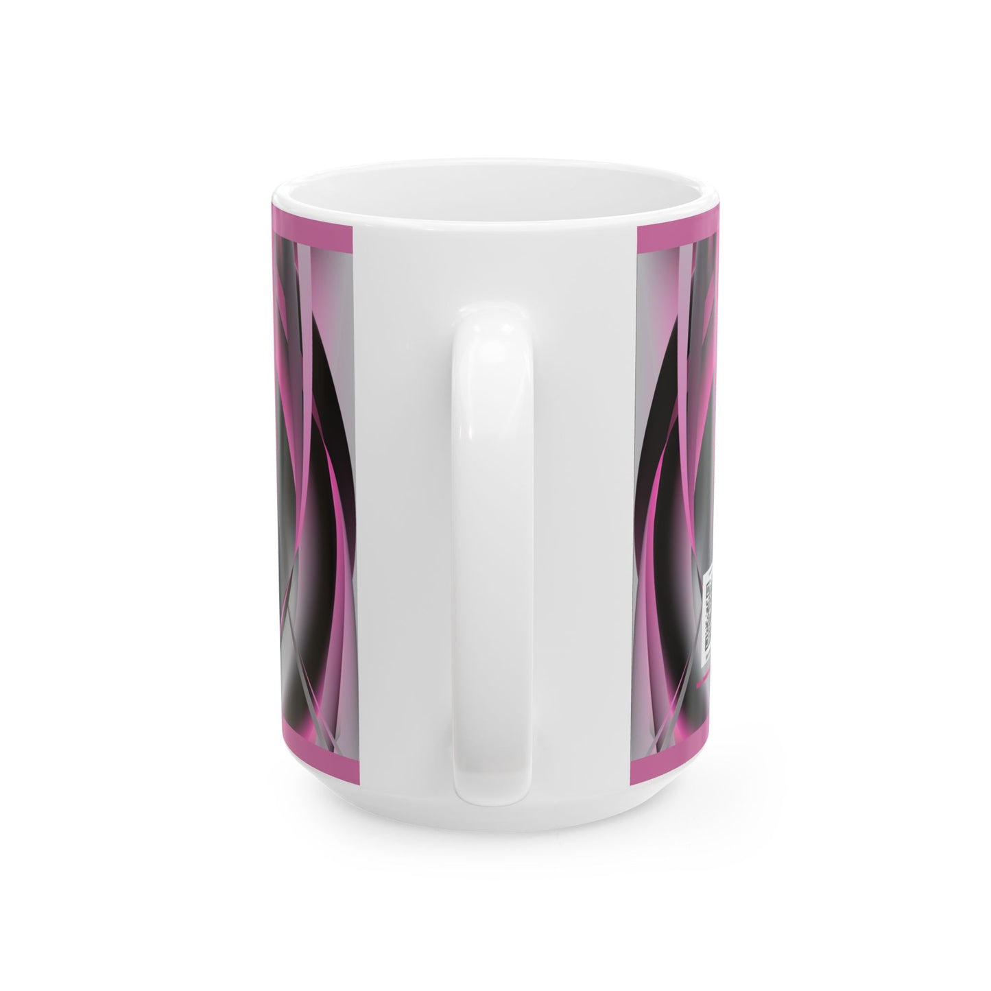 Silver Faith Over Fear Ceramic Mug, Inspirational Coffee Cup, Motivational Gift for Her, Spiritual Decor, Worship Music Link,