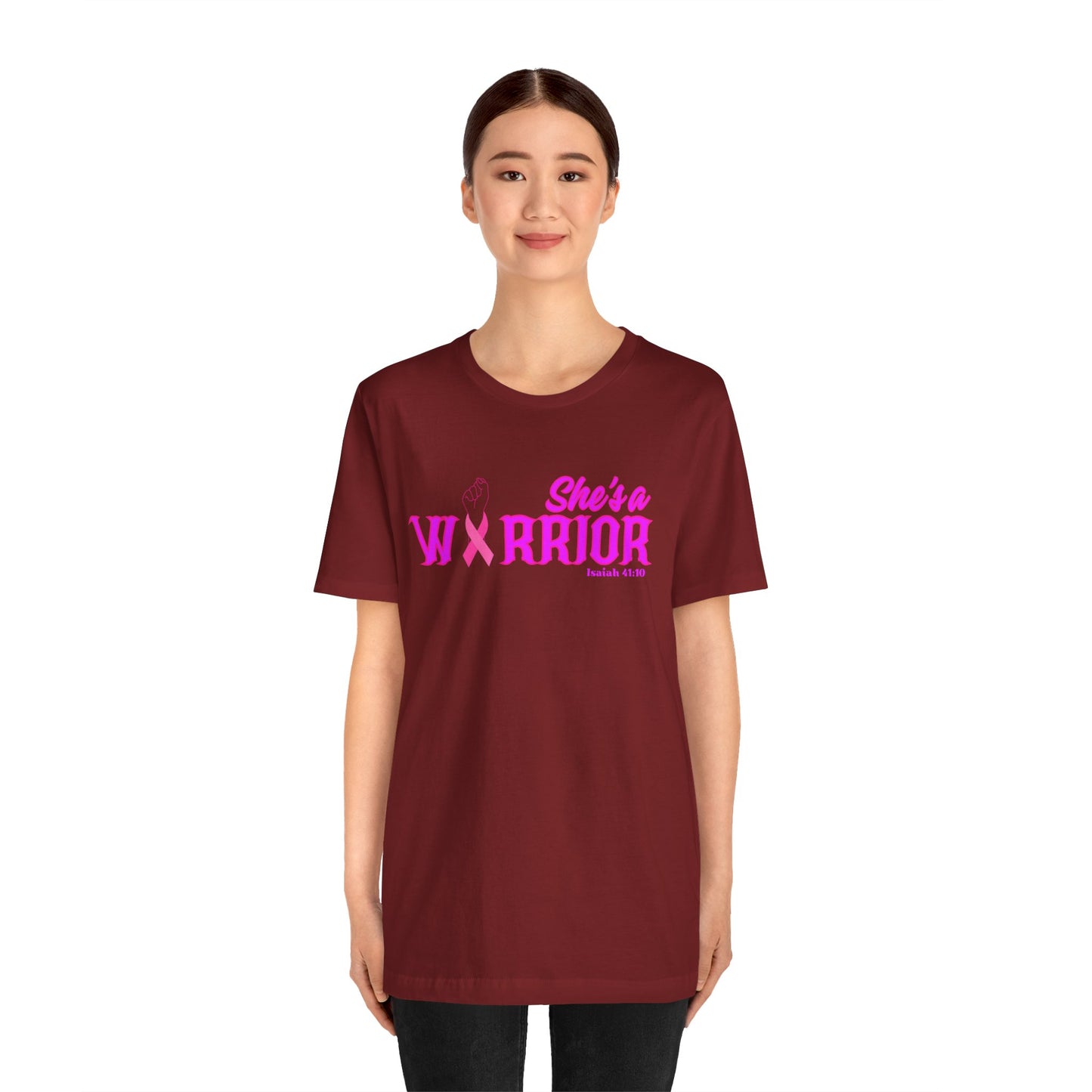 SHE'S A WARRIOR 2 - Unisex Jersey Short Sleeve Tee