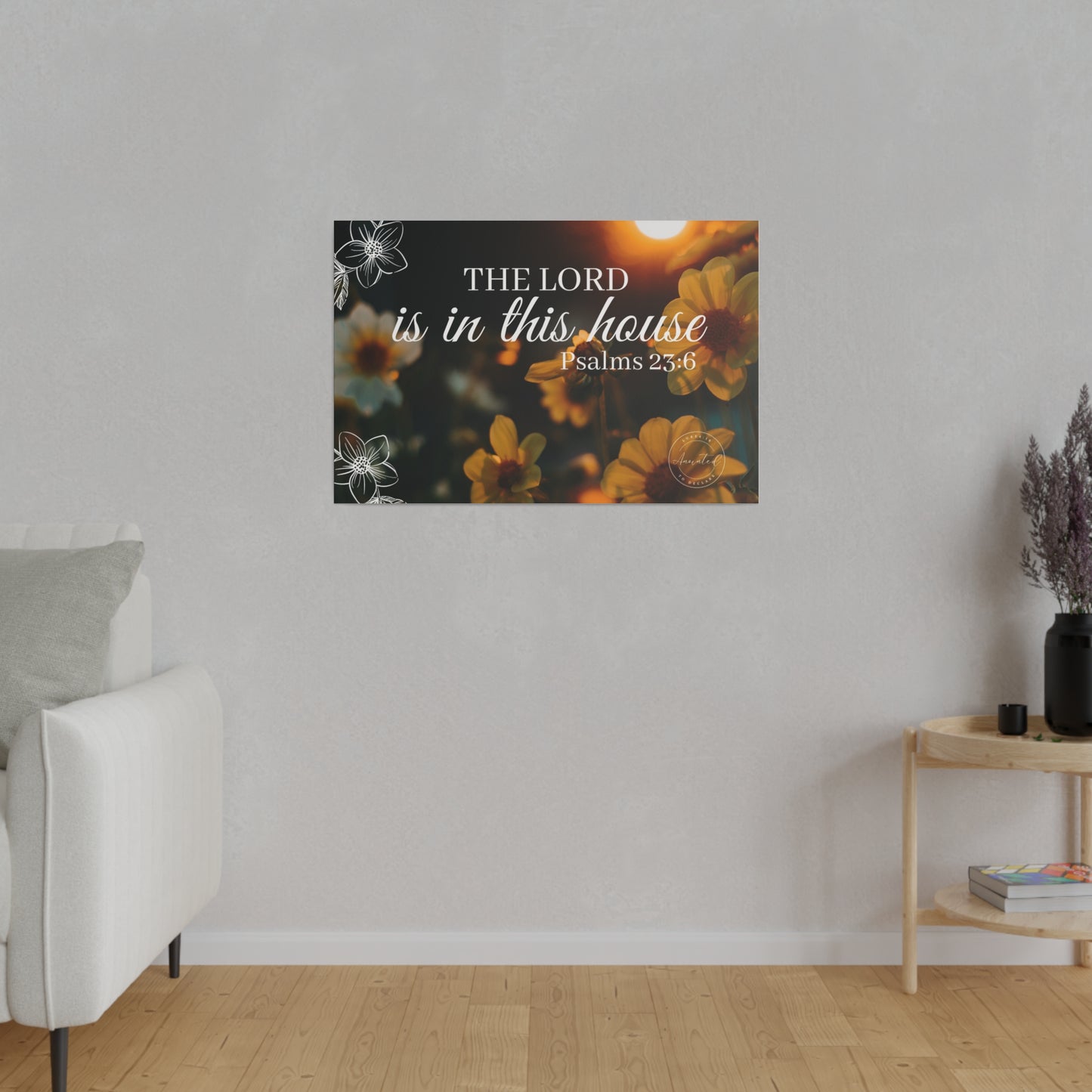 THE LORD IS IN THE HOUSE 1- Matte Canvas, Stretched, 0.75"