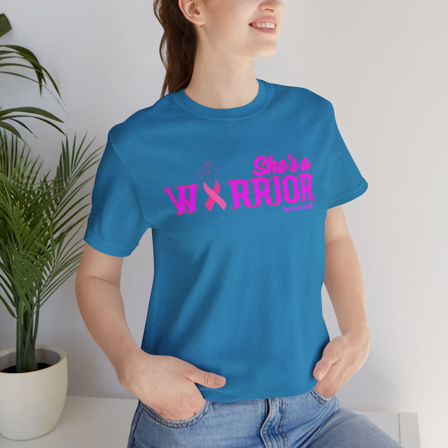 SHE'S A WARRIOR 2 - Unisex Jersey Short Sleeve Tee