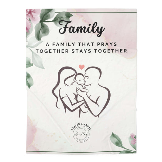 A FAMILY THAT PRAYS 1- Baby Swaddle Blanket