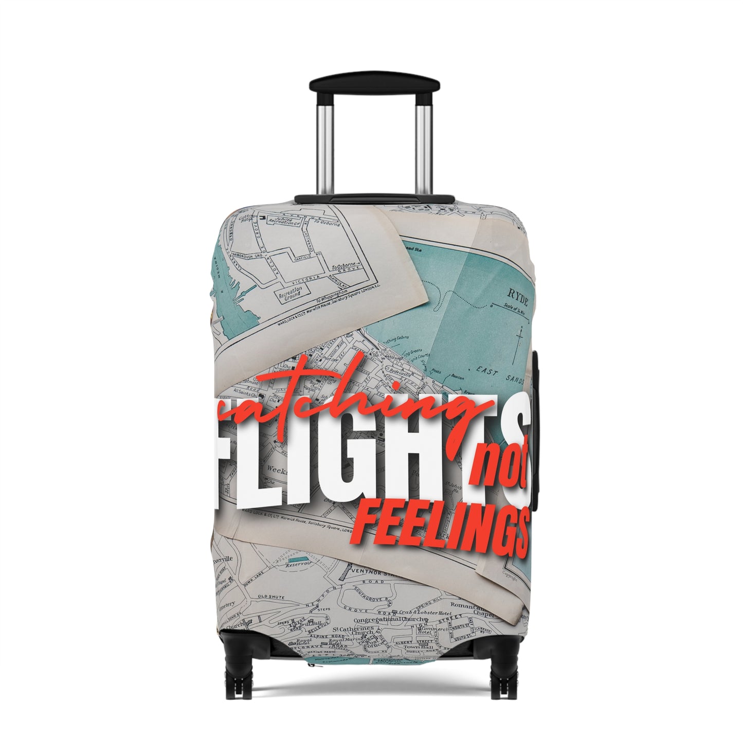 Travel Luggage Cover - Stylist Catching Flights not Feelings2