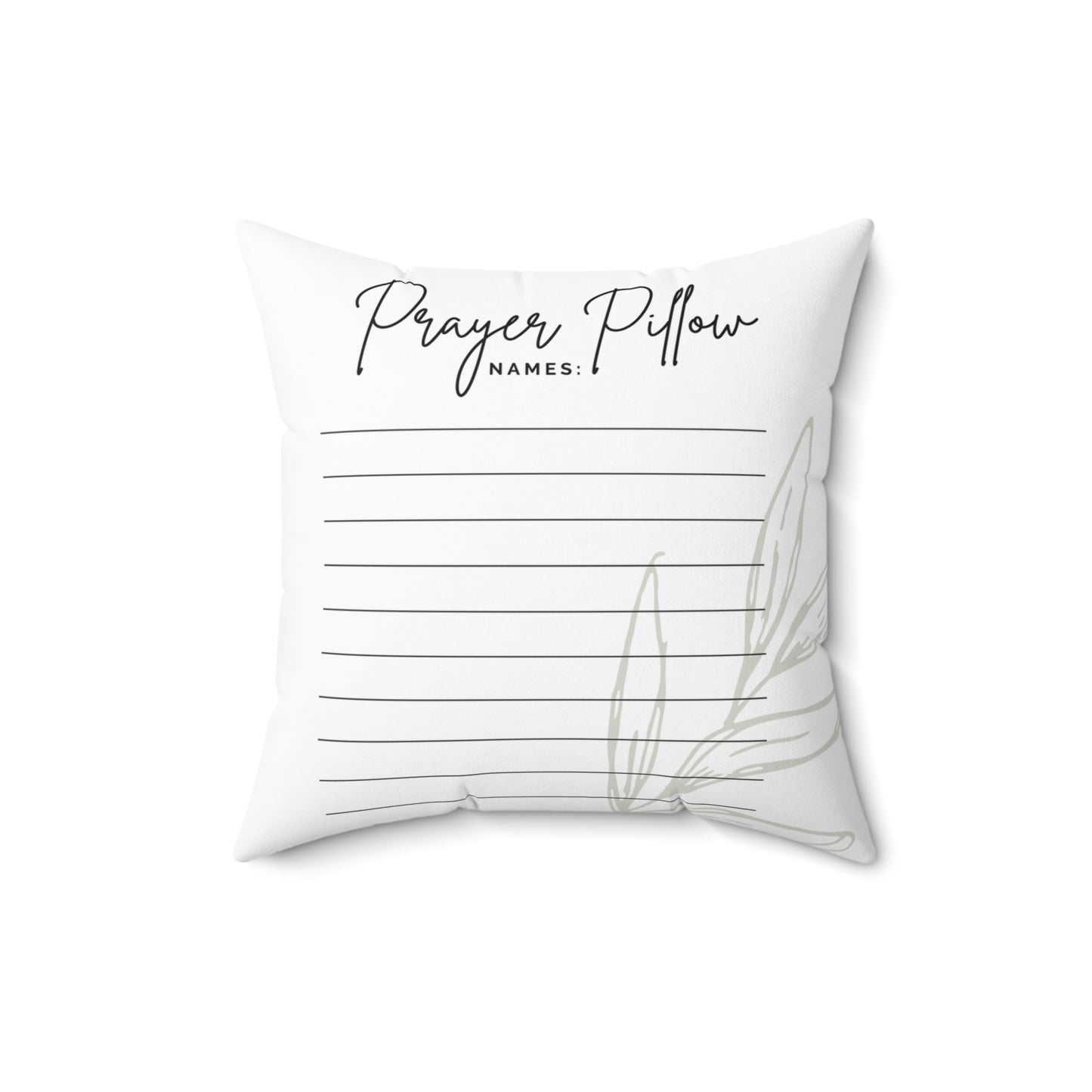 FAMILY PRAYER LUKE 18:1 - Faux Suede Square Pillow - 12