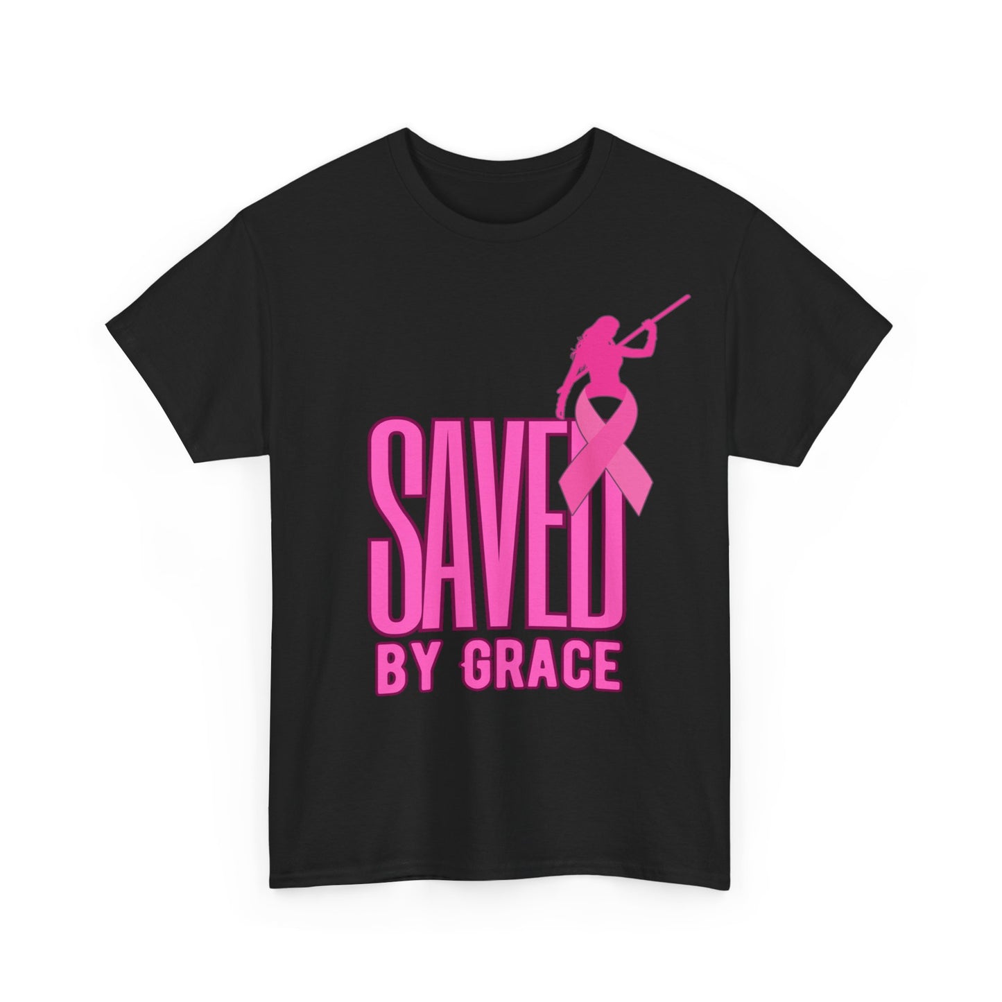 SAVED BY GRACE  1- Unisex Heavy Cotton Tee