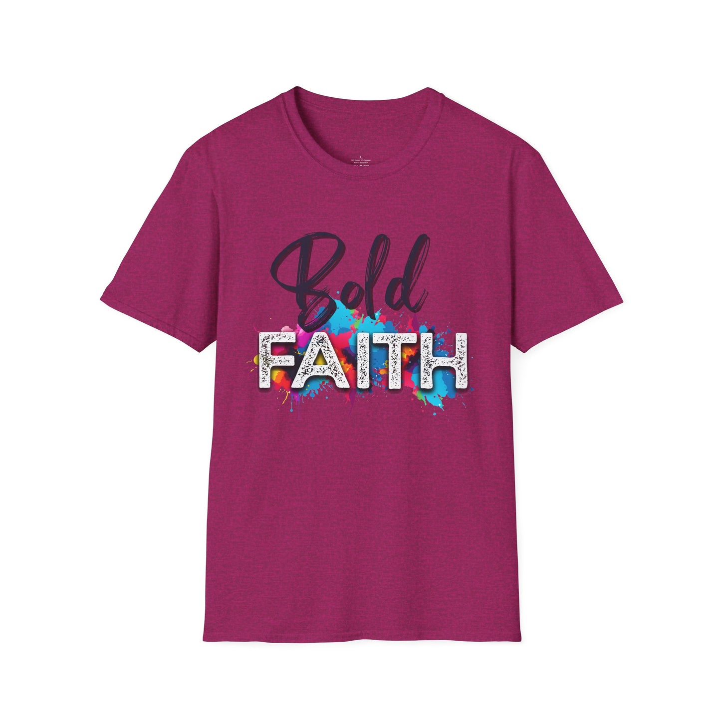 Bold Faith Unisex T-Shirt, Religious Graphic Tee, Inspirational Shirt, Christian Gift, Believe Top