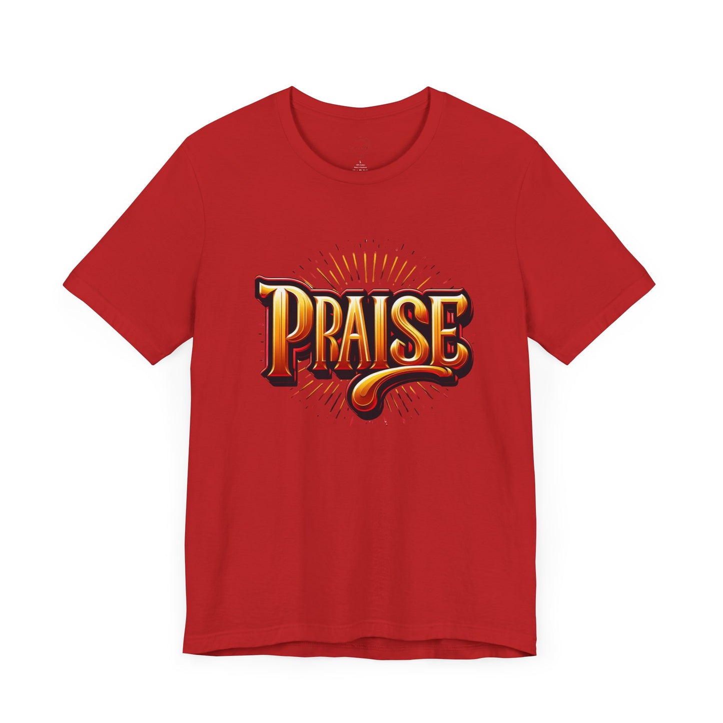 Praise Tee, Religious Shirt, Christian Apparel, Unisex Jersey Tee, Bright Design, Inspirational T-shirt