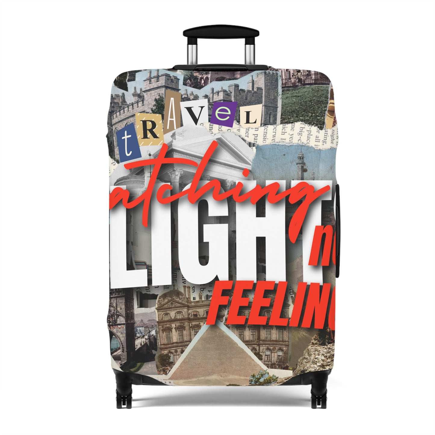 Travel Luggage Cover - Stylist Catching Flights not Feelings