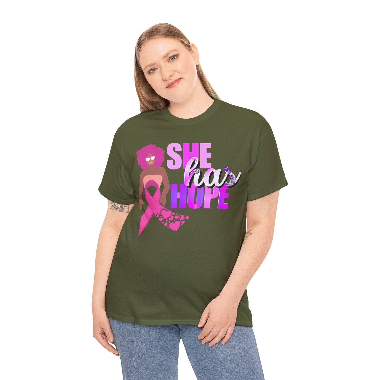 SHE HAS HOPE 3 -Heavy Cotton Tee