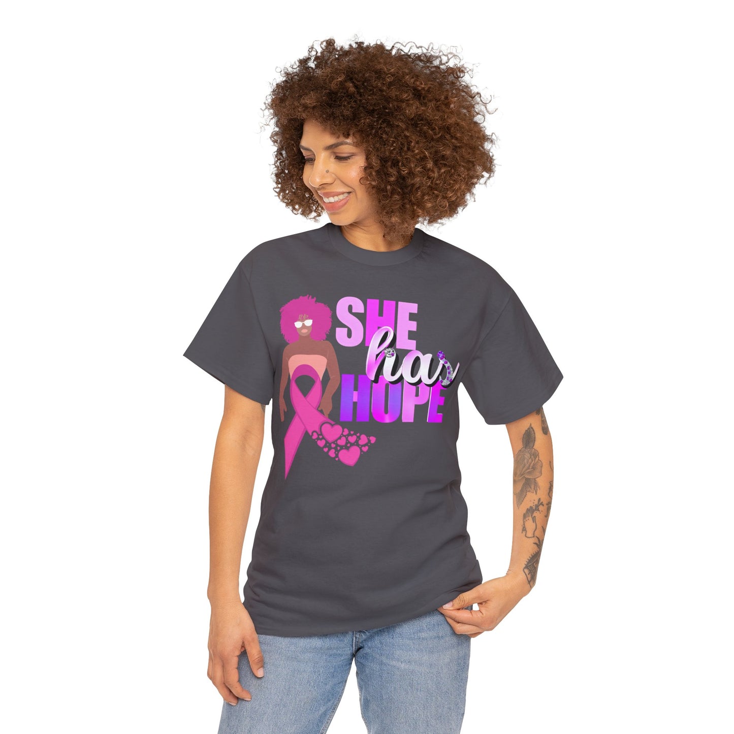 SHE HAS HOPE 3 -Heavy Cotton Tee