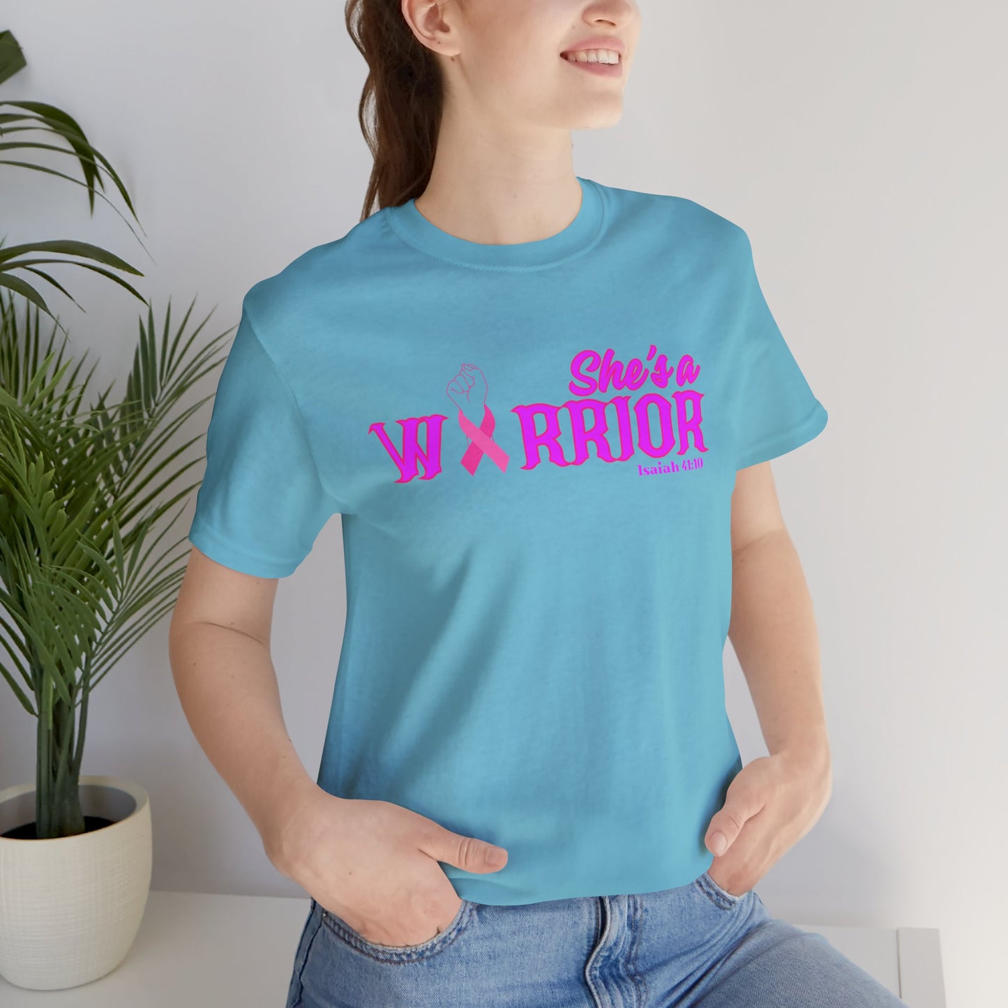 SHE'S A WARRIOR 2 - Unisex Jersey Short Sleeve Tee