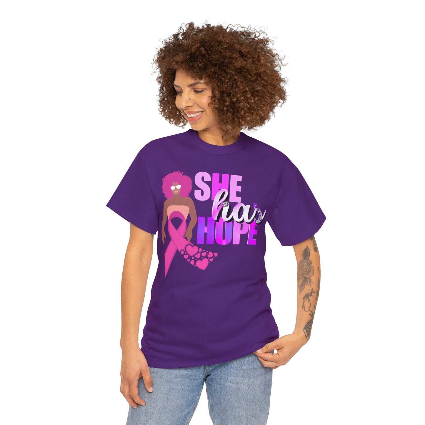 SHE HAS HOPE 3 -Heavy Cotton Tee