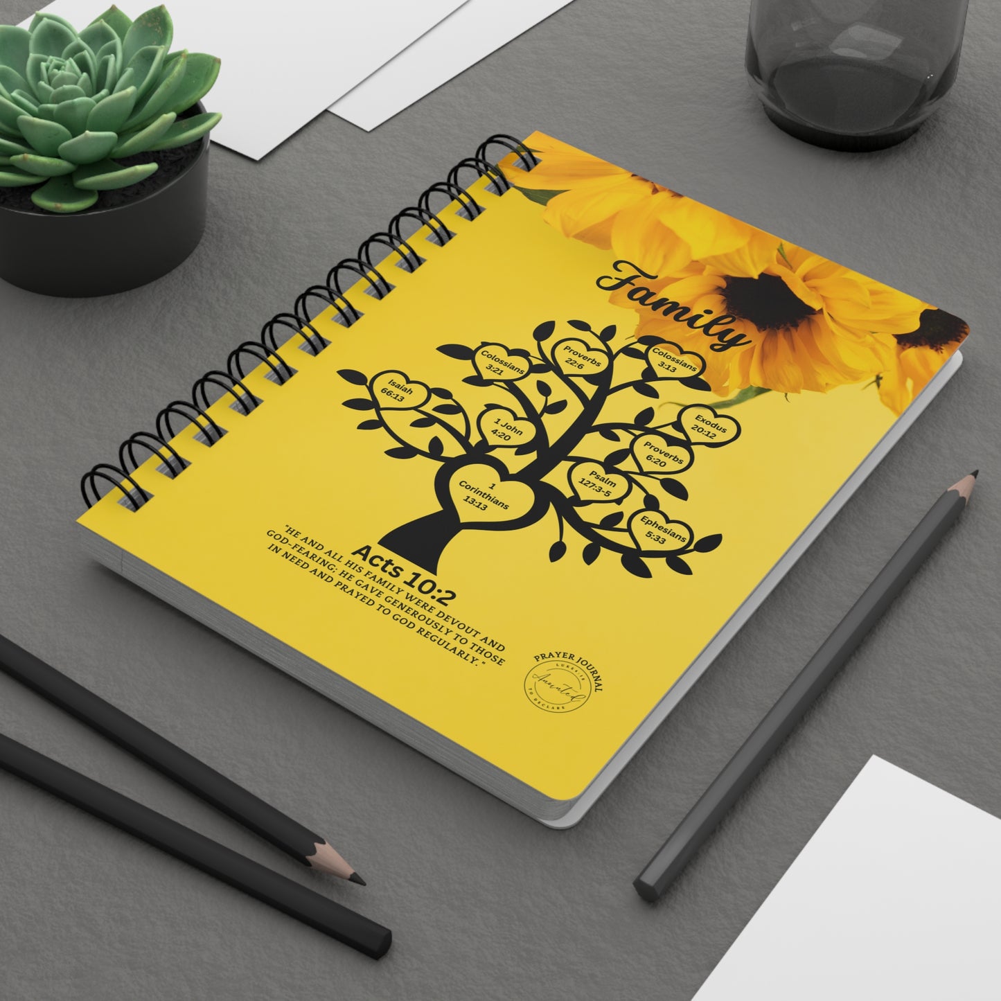 FAMILY ACTS 10:2 -Spiral Bound Journal 13