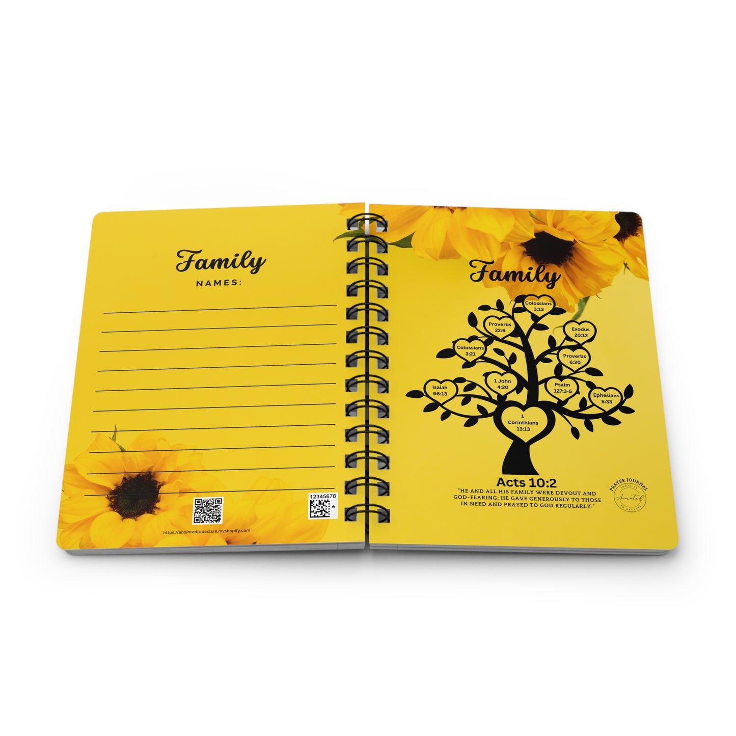 FAMILY ACTS 10:2 -Spiral Bound Journal 13