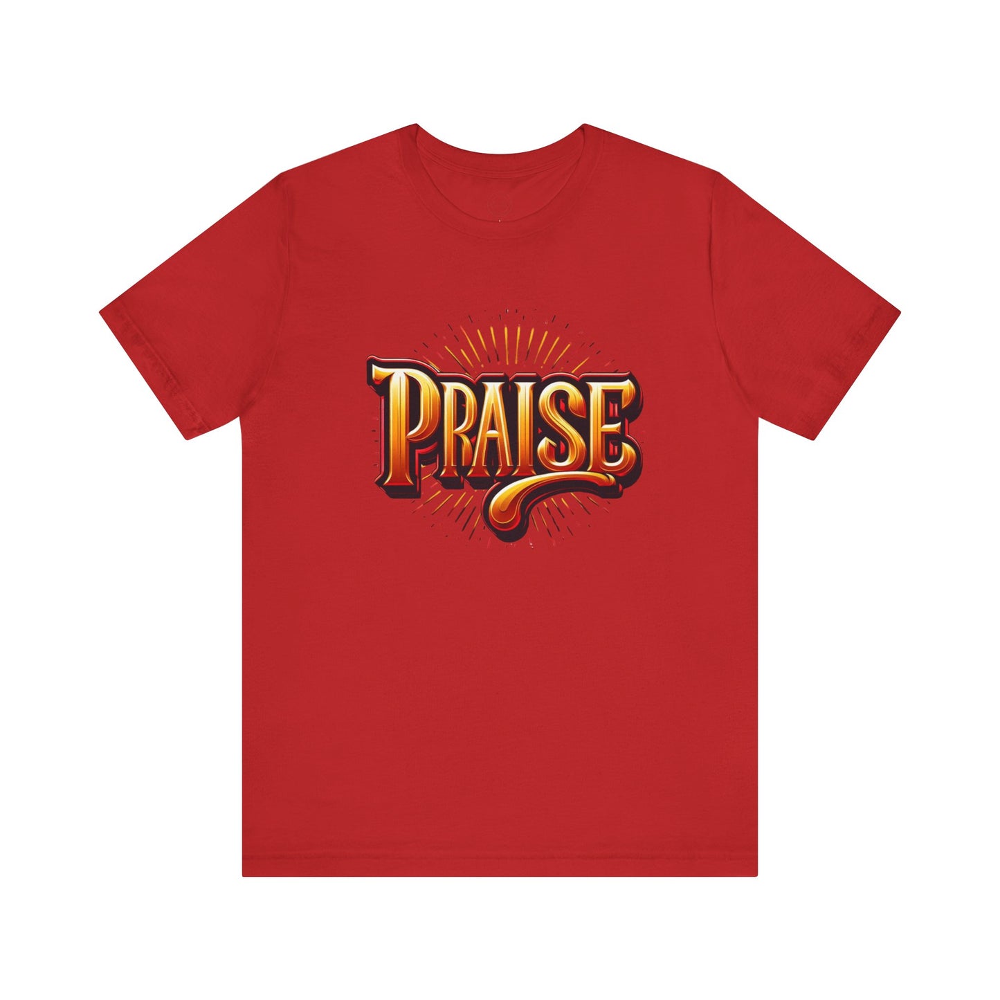 Praise Tee, Religious Shirt, Christian Apparel, Unisex Jersey Tee, Bright Design, Inspirational T-shirt