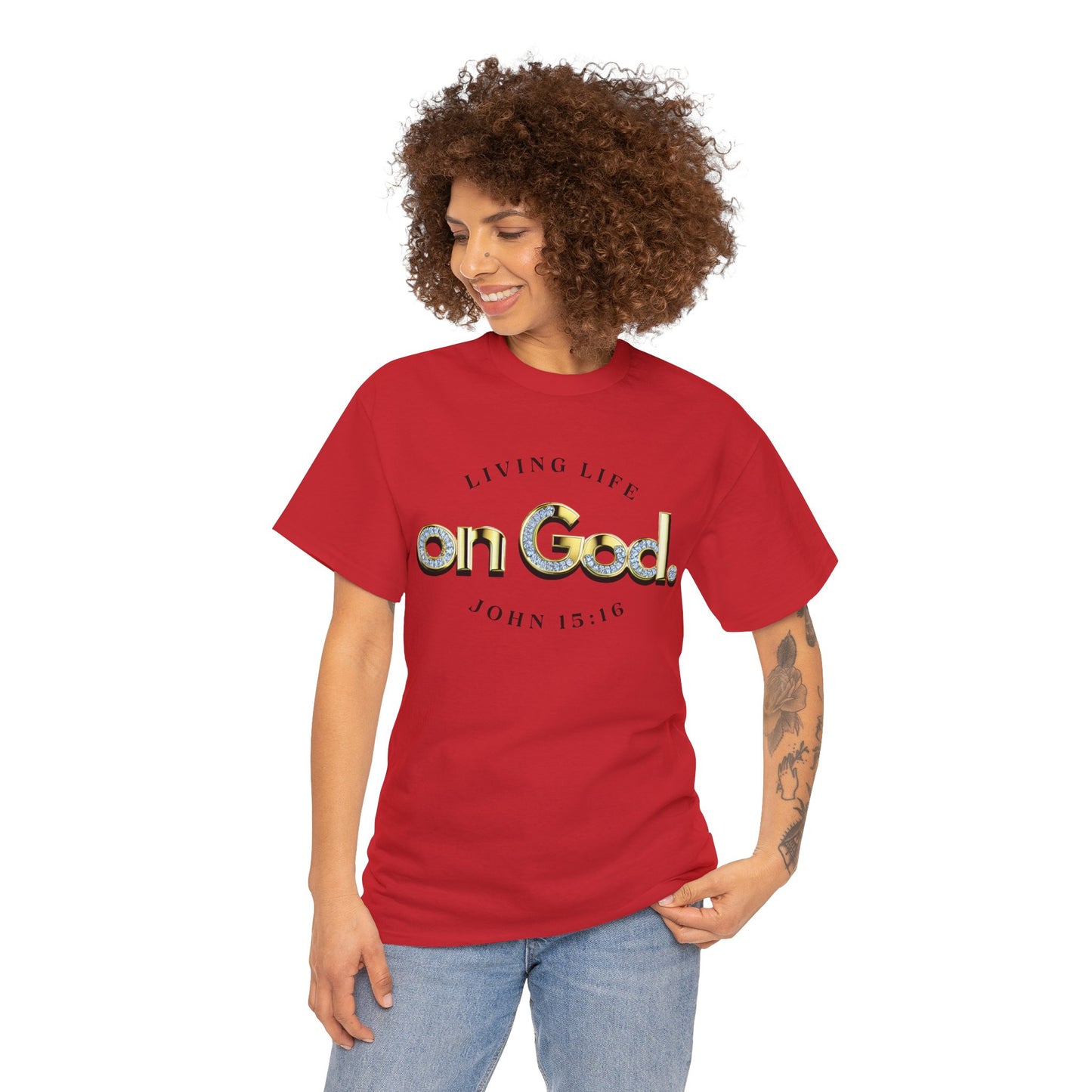 Living Life on God - 3 - Unisex Heavy Cotton Tee