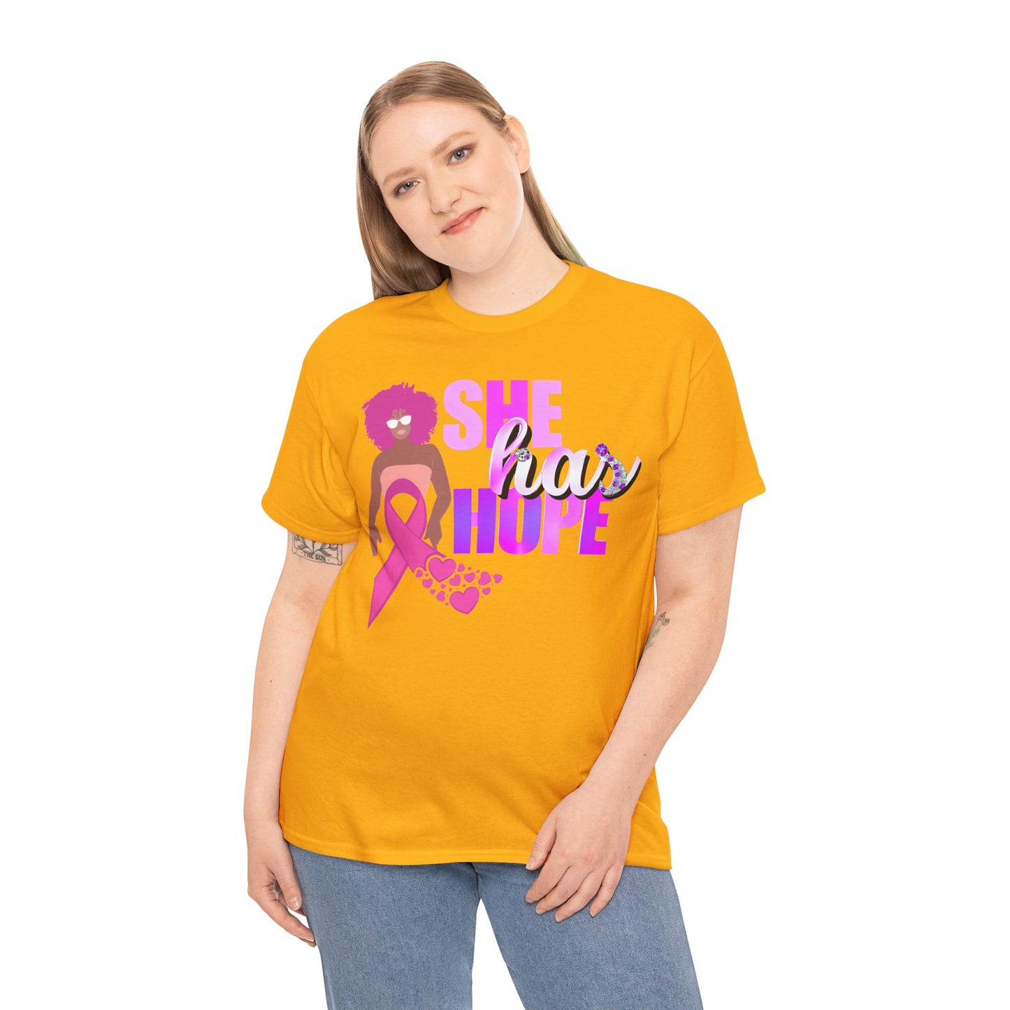 SHE HAS HOPE 3 -Heavy Cotton Tee