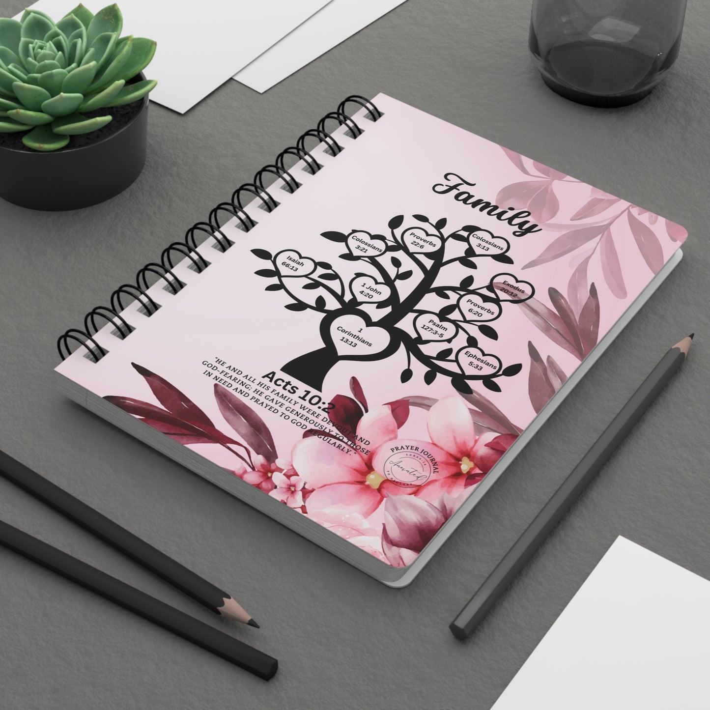 FAMILY ACTS 10:2 -Spiral Bound Journal 1