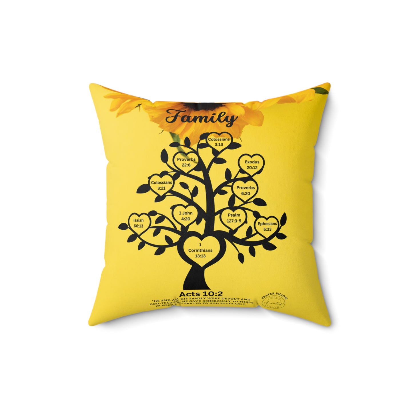 FAMILY ACTS 10:2 PRAYER PILLOW -  4