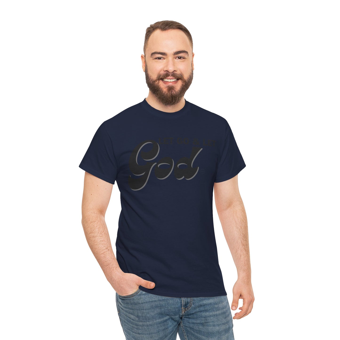 LET GO & LET GOD - 1- Unisex Heavy Cotton Tee