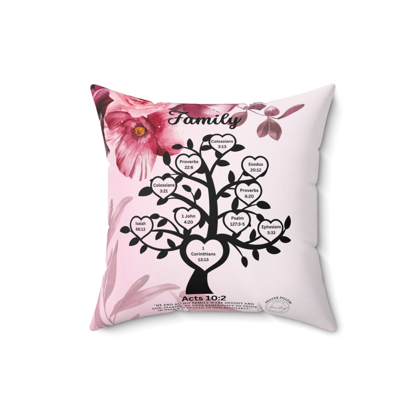 FAMILY ACTS 10:2 PRAYER PILLOW -1