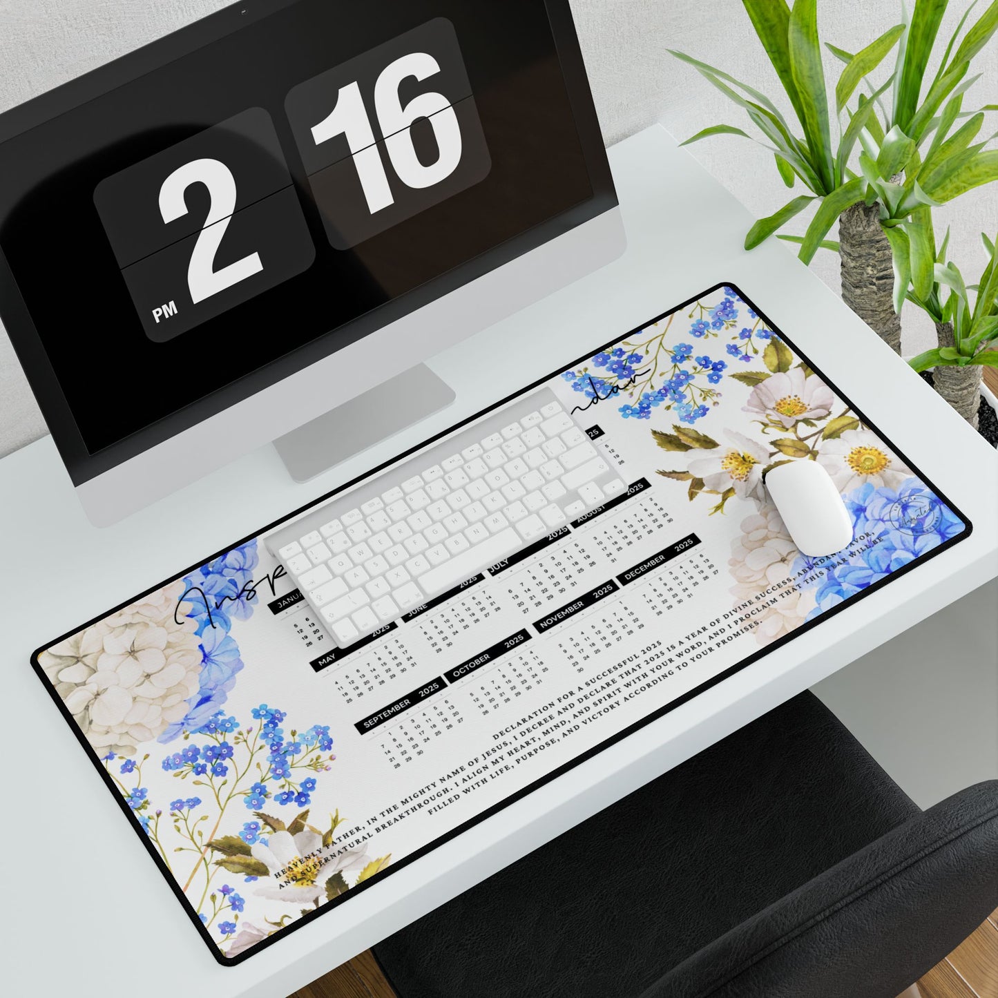 Inspirational Desk Mats with 2026 Calendar