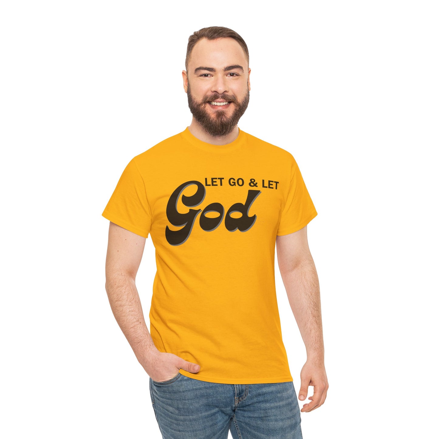 LET GO & LET GOD - 1- Unisex Heavy Cotton Tee