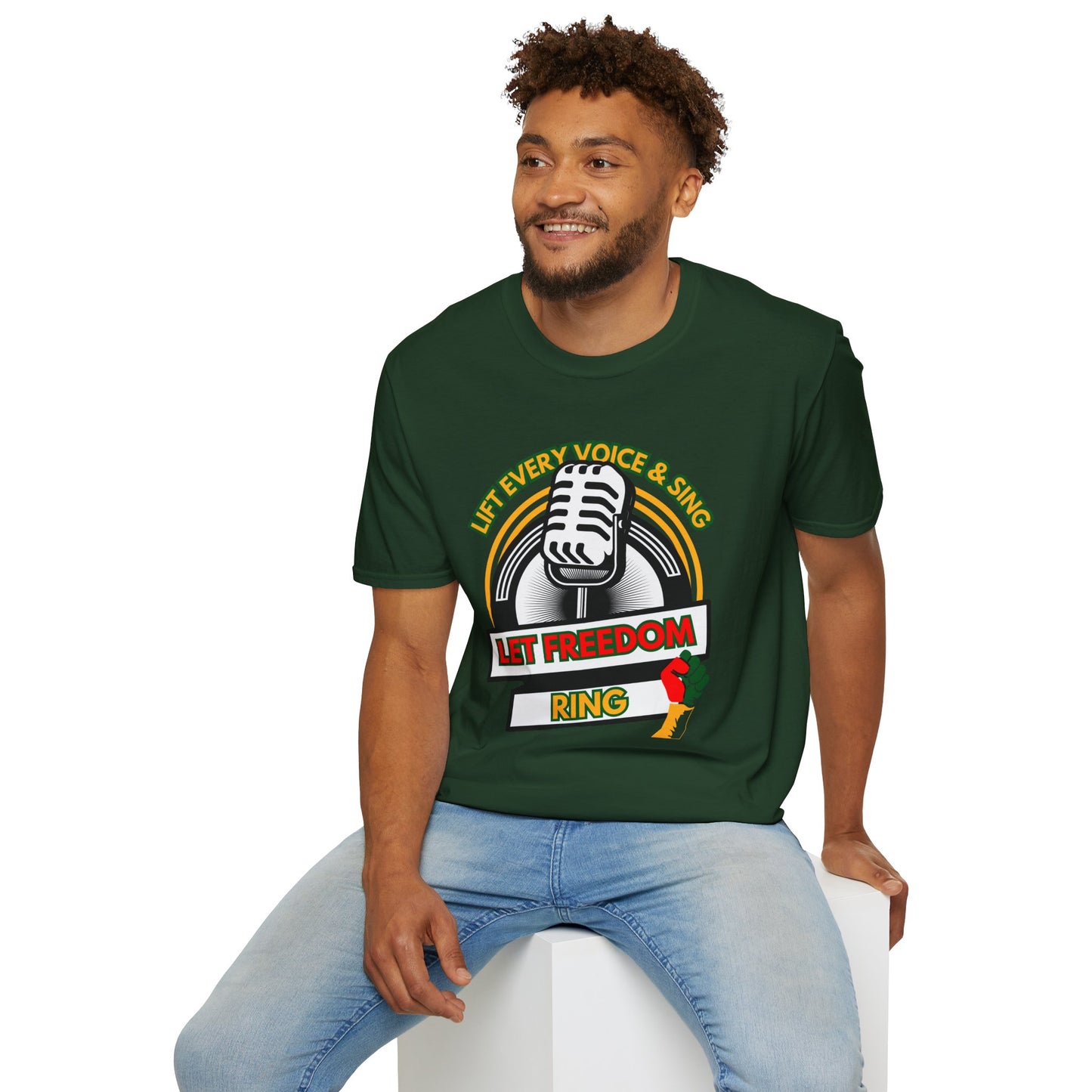 Black History T-Shirt lift Every Voice and Sing, Unisex Tee, African American Pride Shirt, Civil Rights Activism Top, Juneteenth Apparel