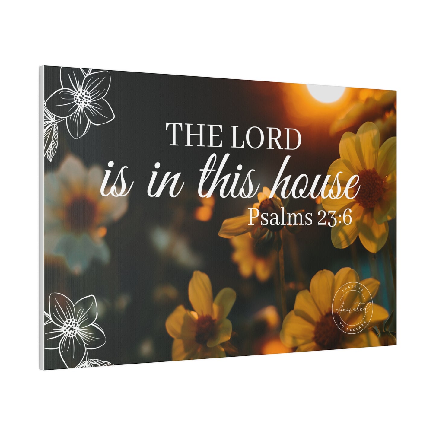 THE LORD IS IN THE HOUSE 1- Matte Canvas, Stretched, 0.75"