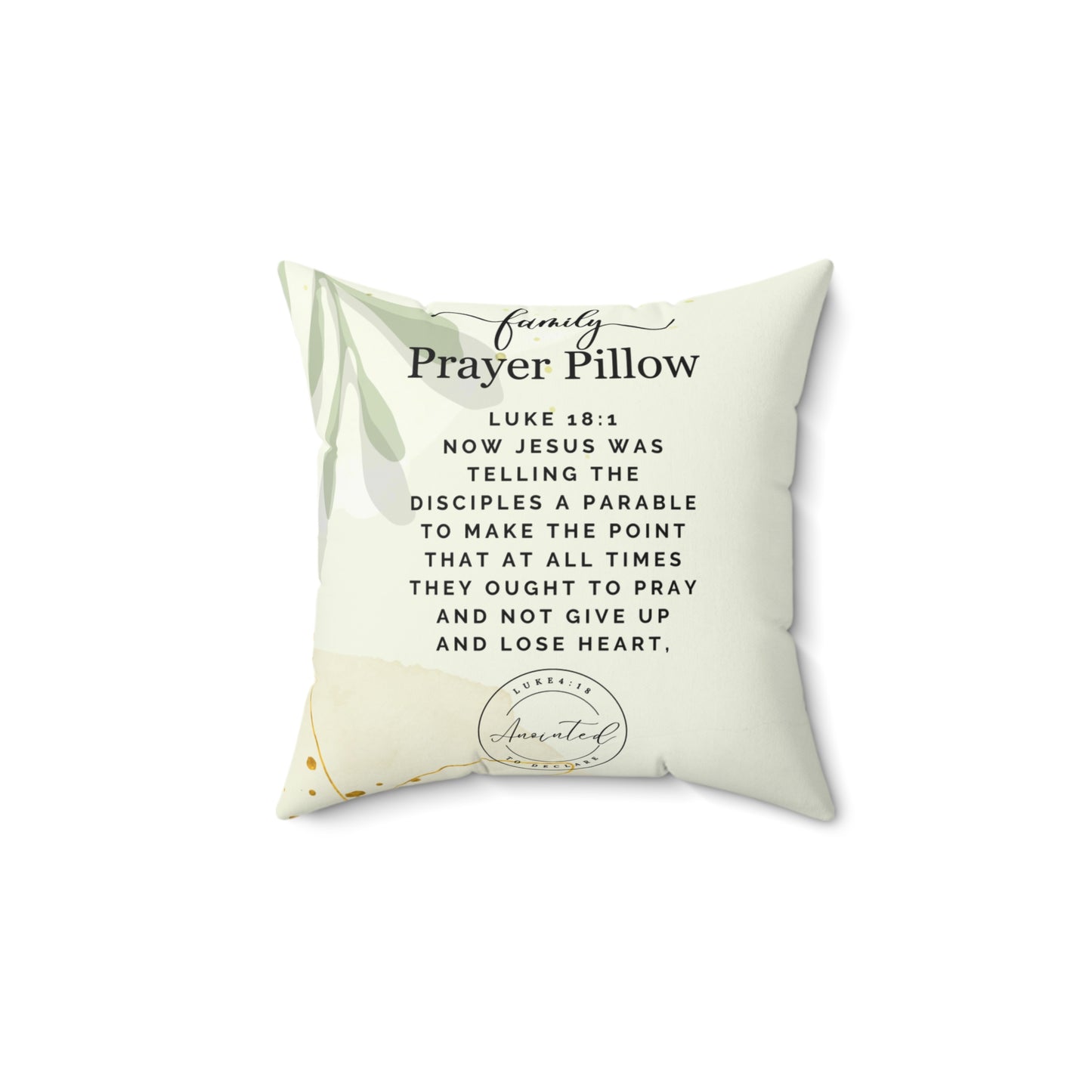 FAMILY PRAYER LUKE 18:1 PILLOW - 9