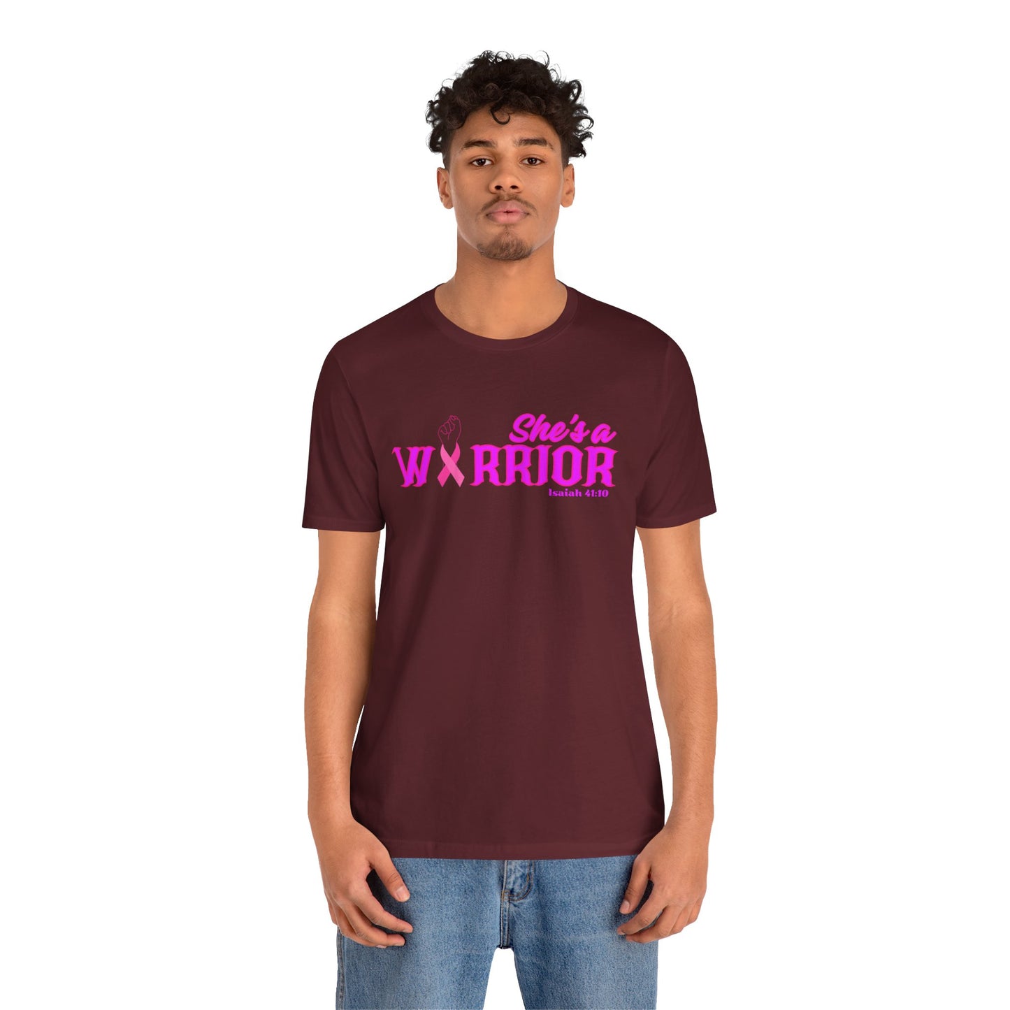 SHE'S A WARRIOR 2 - Unisex Jersey Short Sleeve Tee