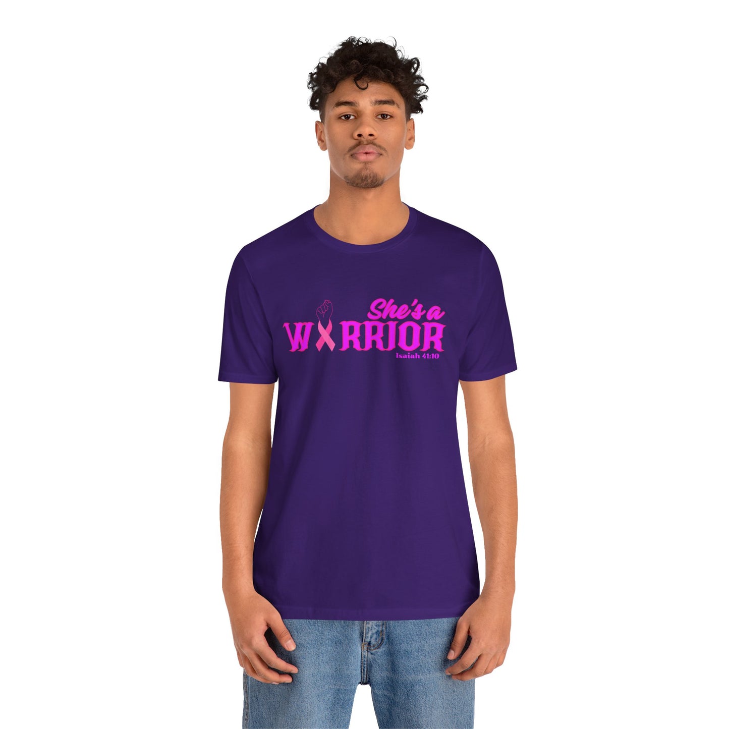 SHE'S A WARRIOR 2 - Unisex Jersey Short Sleeve Tee