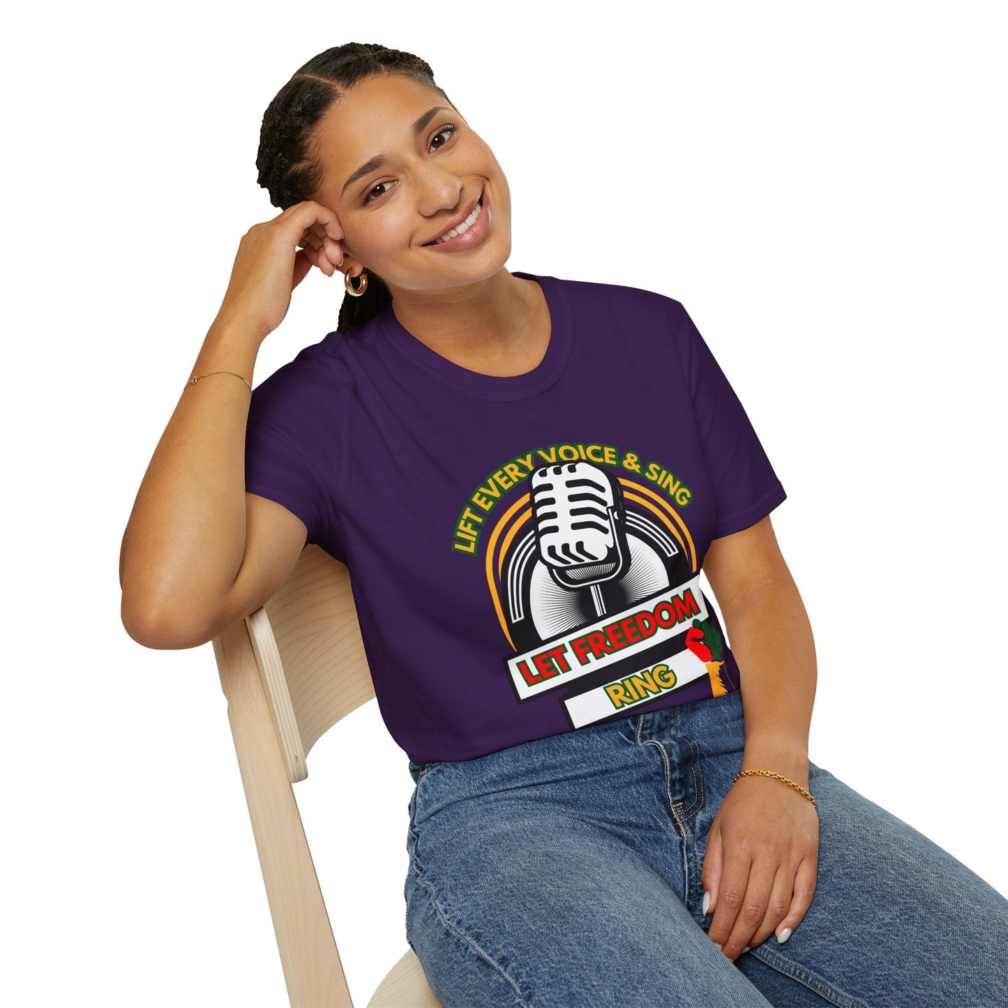Black History T-Shirt lift Every Voice and Sing, Unisex Tee, African American Pride Shirt, Civil Rights Activism Top, Juneteenth Apparel