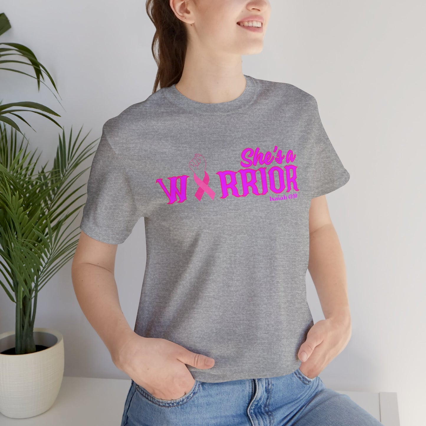 SHE'S A WARRIOR 2 - Unisex Jersey Short Sleeve Tee